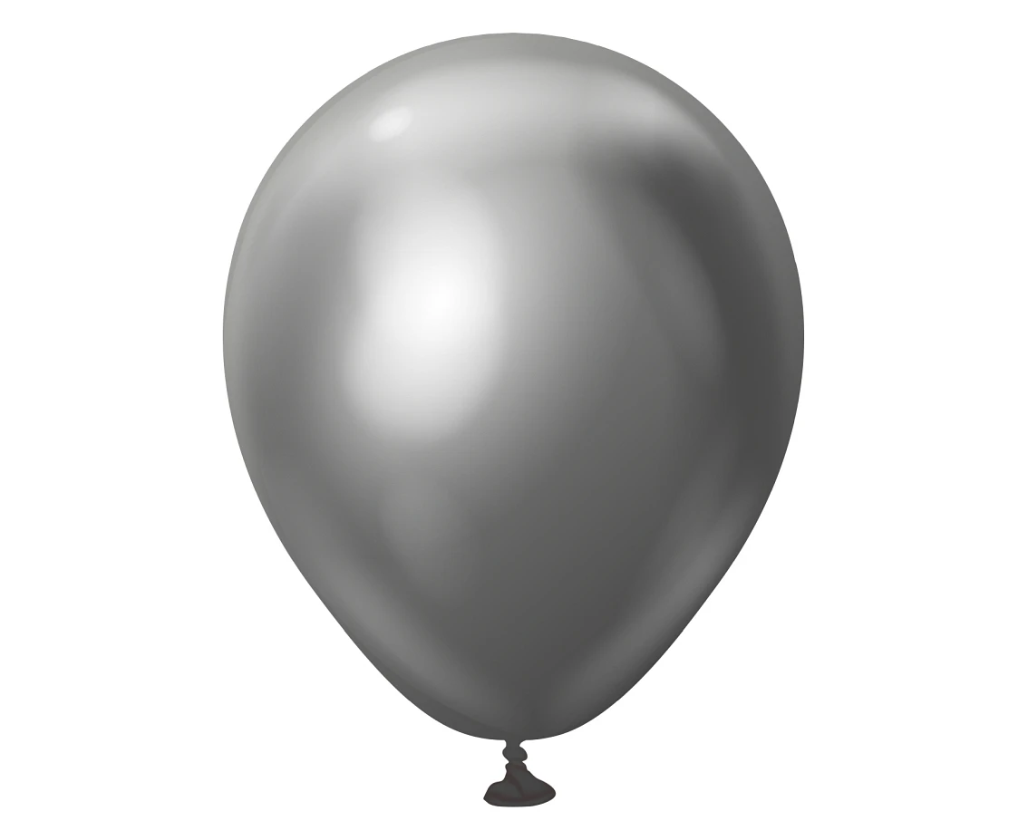 Balloons B&C 5", platinum charcoal grey, 20pcs