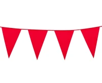 Flag garland, Red, (30x20 cm), 10 m