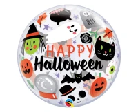 Foil balloon 22" QL Bubble single "Everything Halloween" EOL