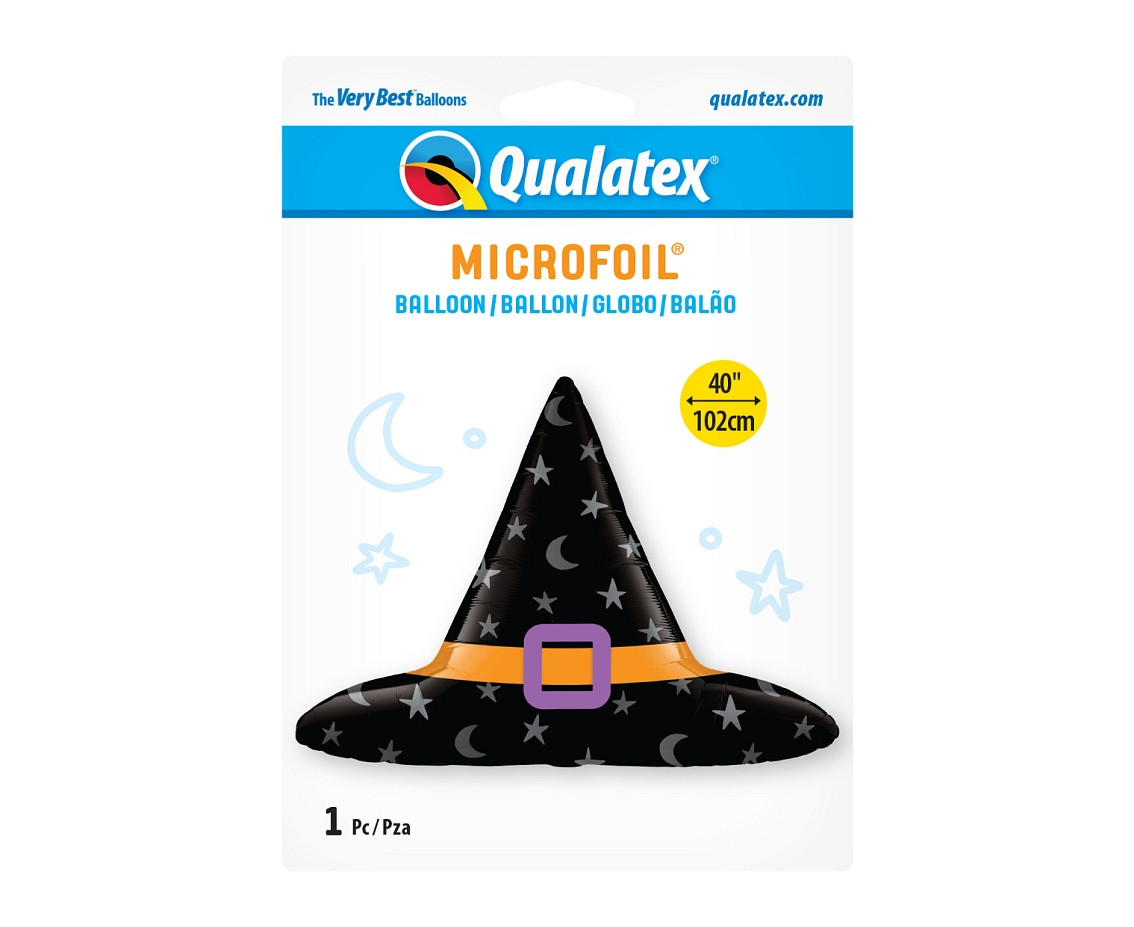 Foil balloon 40" QL SHP "Witch''s Hat" EOL