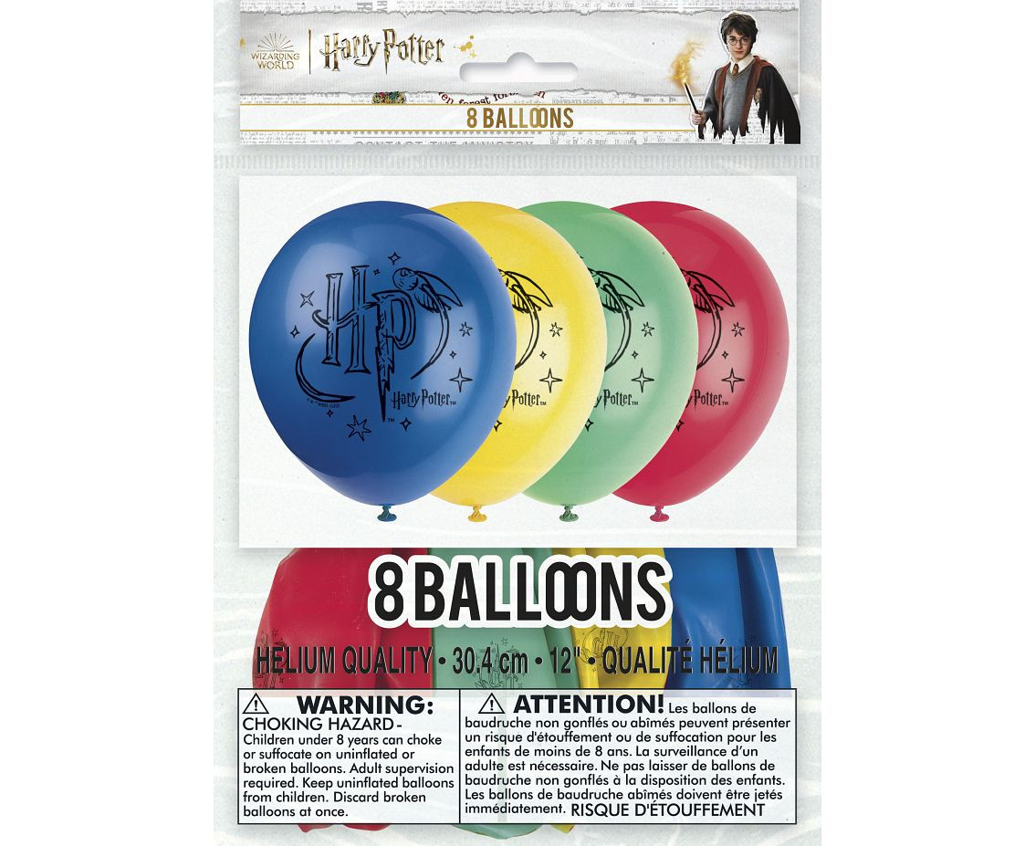 HARRY POTTER balloon set, 12", 8 pcs