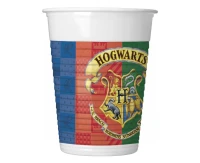 Plastic cups (WM) Harry Potter Hogwarts Houses, 200ml, 8 pcs (SUP label) EOL