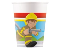 Paper cups (WM) Firefighters, 200ml, 8 pcs (SUP label) EOL