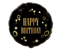 Foil balloon Happy Birthday (B&G Party), 18"
