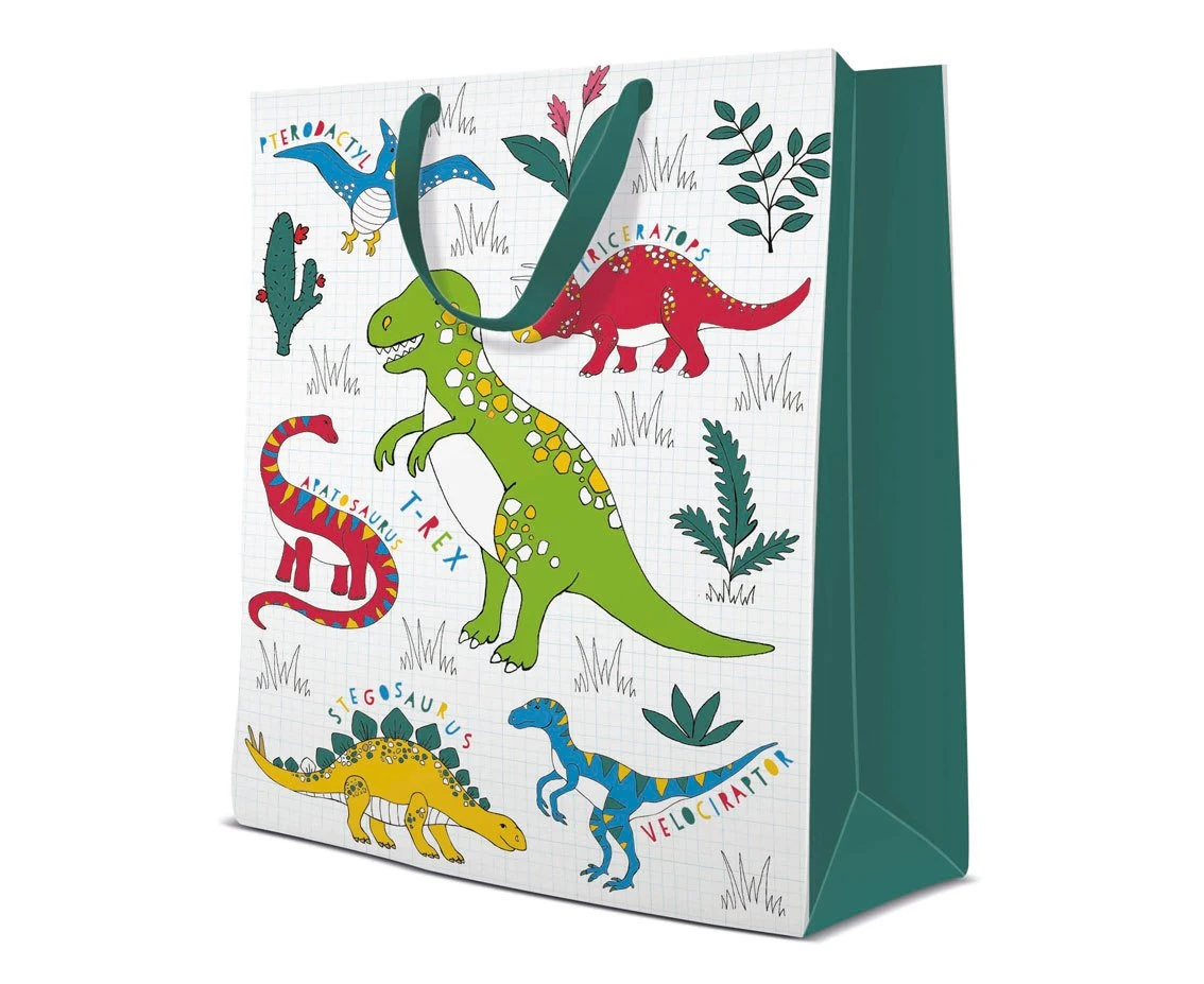 PAW gift bag Dinosaur 30 x 41 x 12 cm