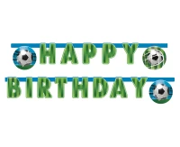 Banner "Soccer Fans - Happy Birthday"