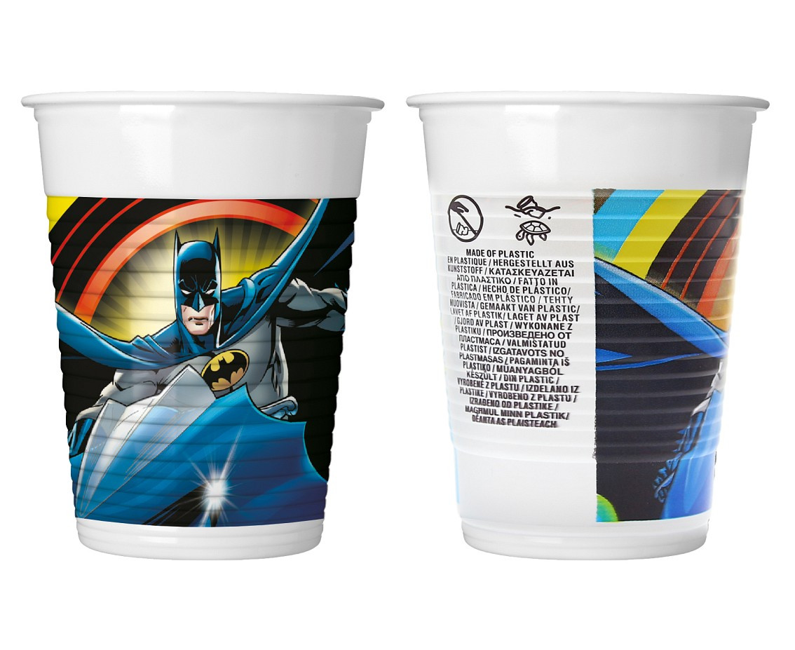Plastic cups (WM) Batman Rogue Rage 200ml, 8 pcs (SUP label) EOL