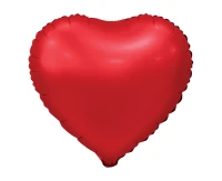 Foil balloon "Heart", matt, red, 18 inches