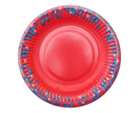 Paper plates Joy, Let It Snow, red, 18 cm/ 6 pcs. EOL