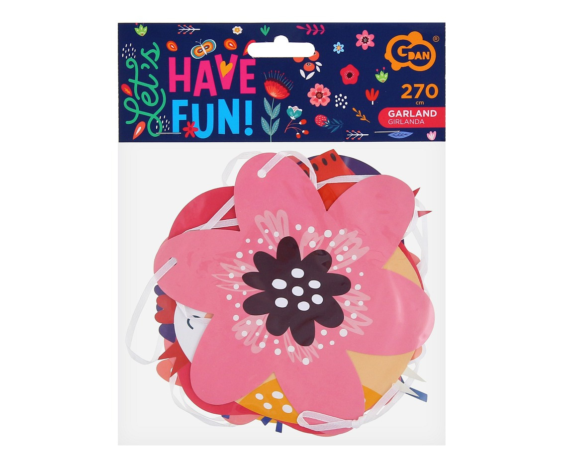 Paper garland Summer - Have Fun, 270 cm EOL