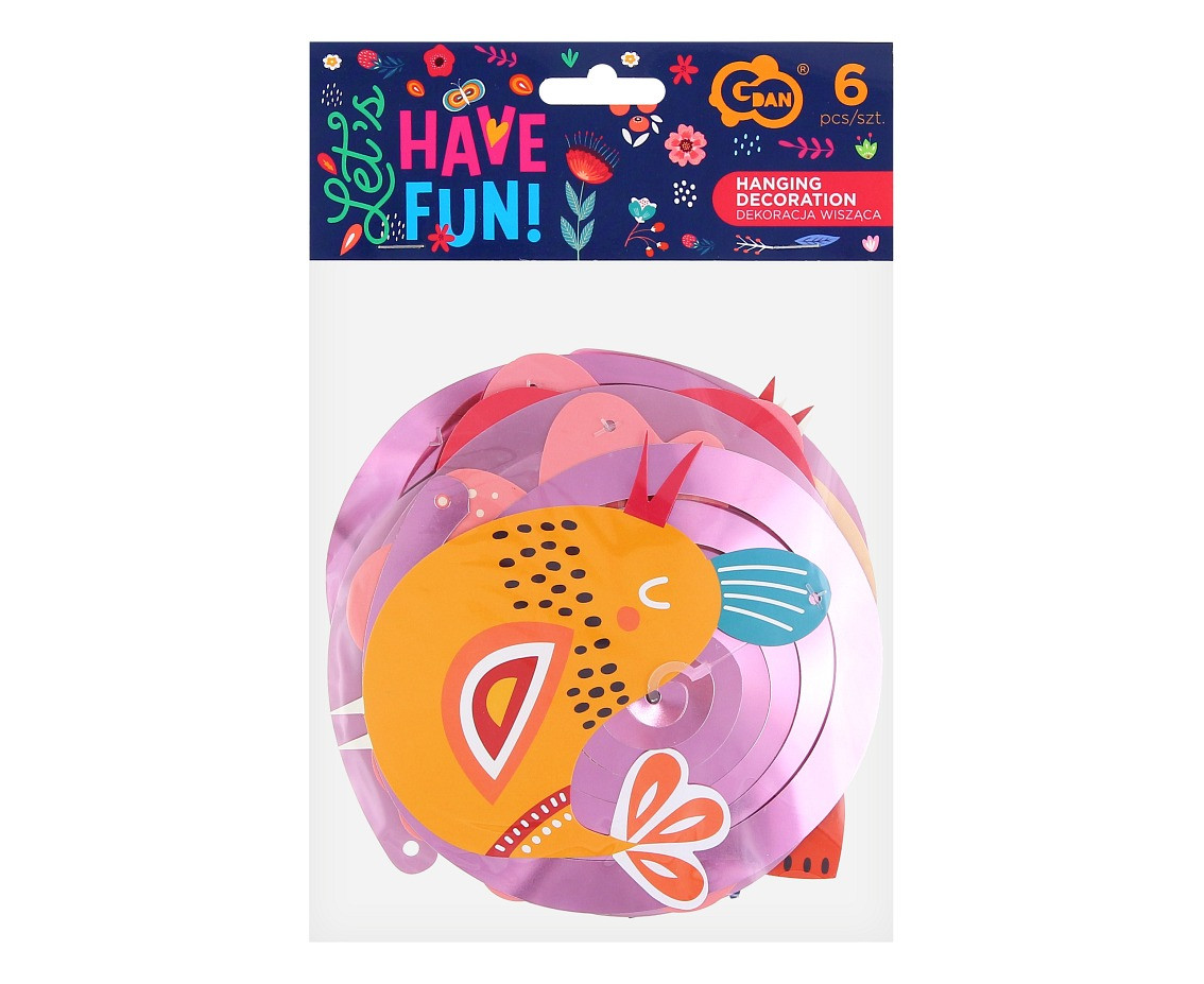 Hanging decoration Summer - Have Fun, 6 pcs EOL