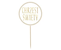 Cake topper Chrzest Święty, diameter 14 cm EOL