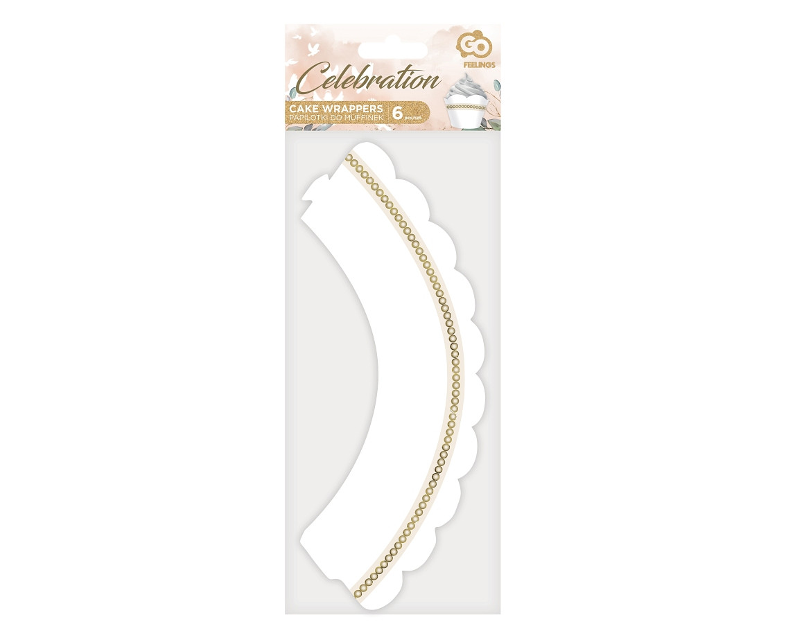 Cake wrappers Celebrate, 6 pcs EOL