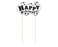 Cake topper Football - Happy Birthday, 13x19 cm
