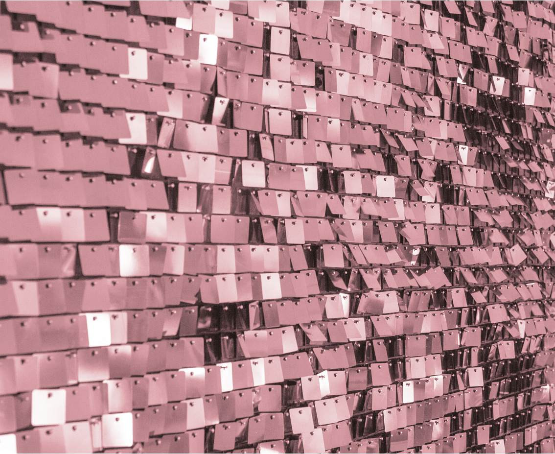 Decorative pink panel, transparent background, 30x30 cm / 100 squares