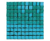 Decorative l. blue panel, black background, 30x30 cm / 100 squares EOL