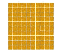 Decorative holo gold panel, transparent background, 30x30 cm / 100 squares EOL