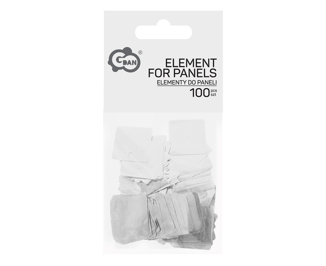 Element for panels - 100 silver squares