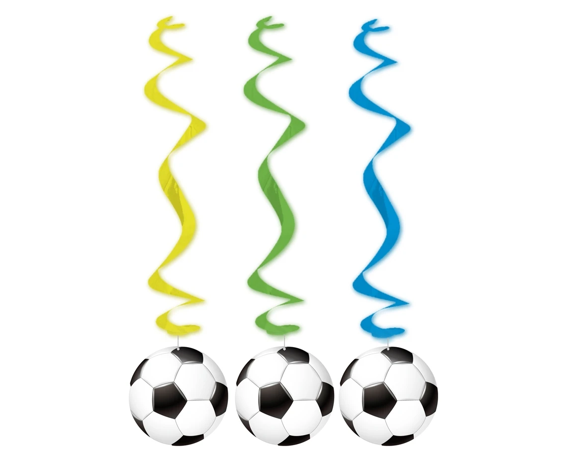 Hanging decoration Football, 3 pcs
