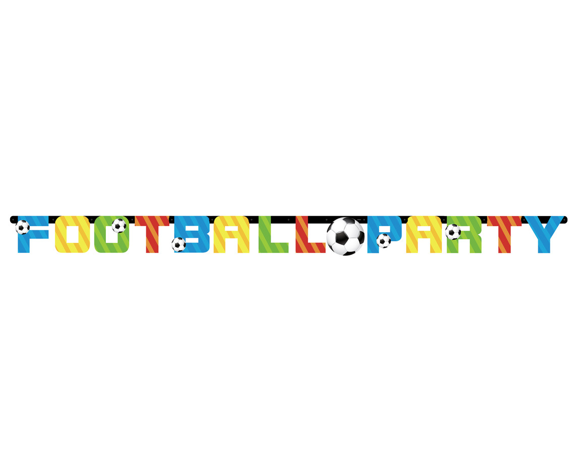 Paper garland Football Party, 160 cm