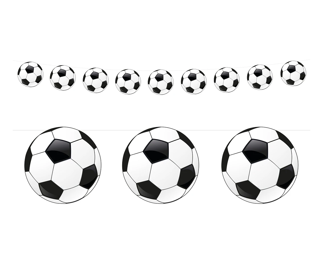 Paper garland Football, 200 cm