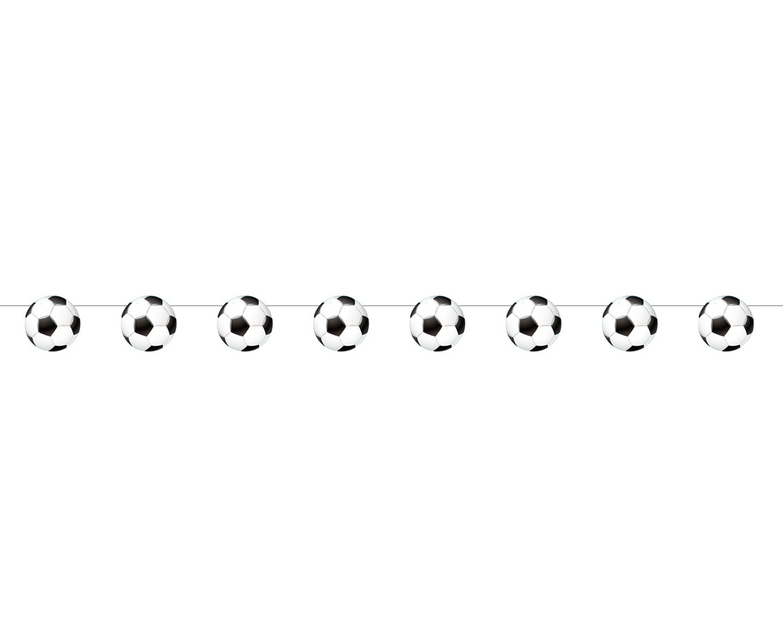 Paper garland Football, 200 cm