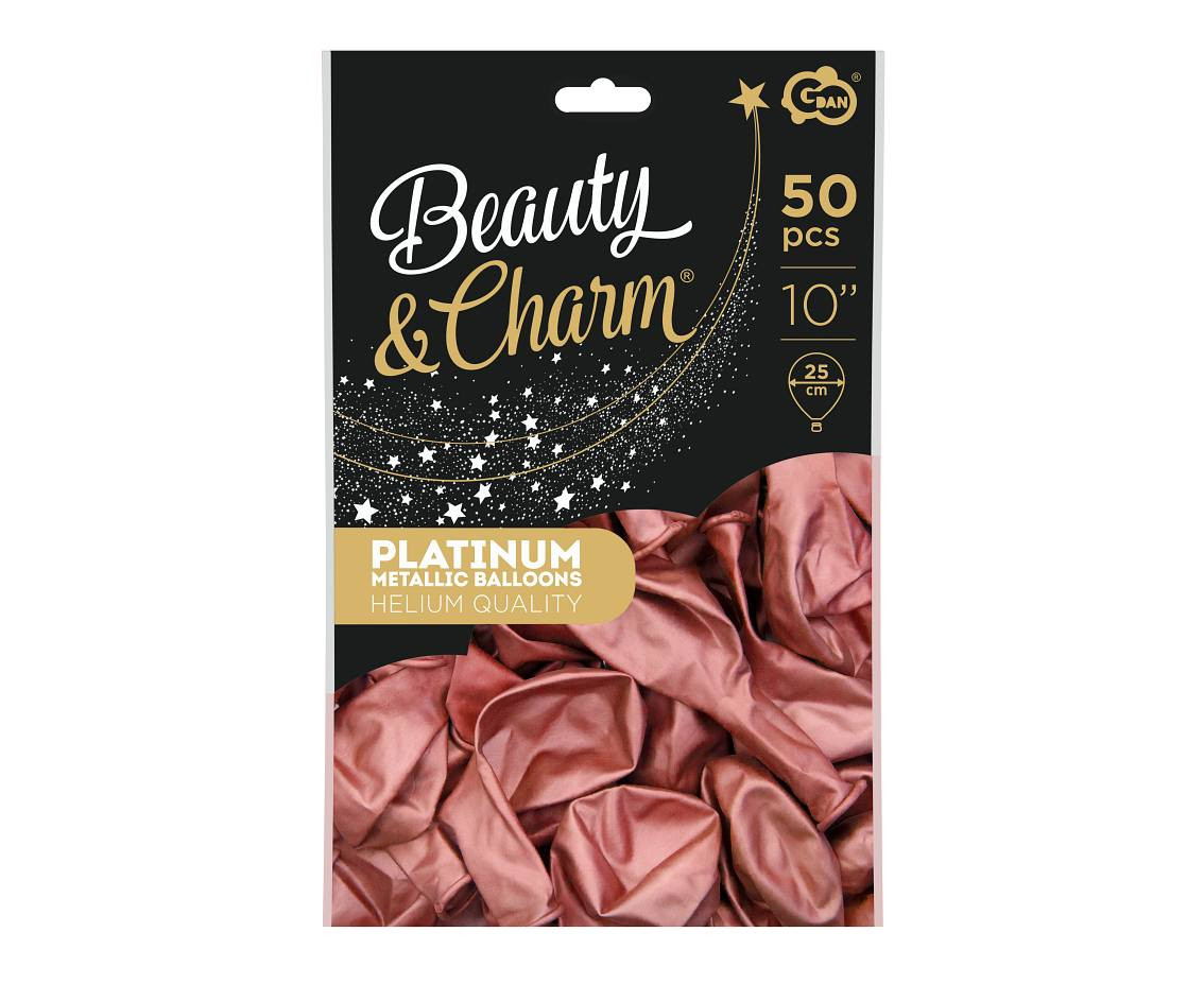 Balloons B&C 10", platinum light red, 50pcs