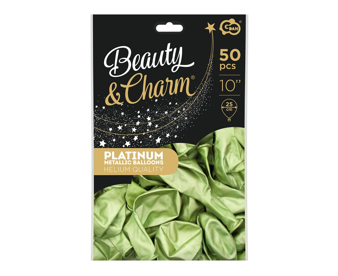 Balloons B&C 10", platinum olive, 50pcs