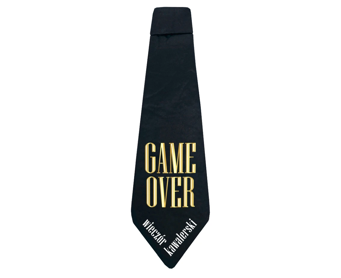 Tie "Game Over" - B&G Party, 10x32 cm