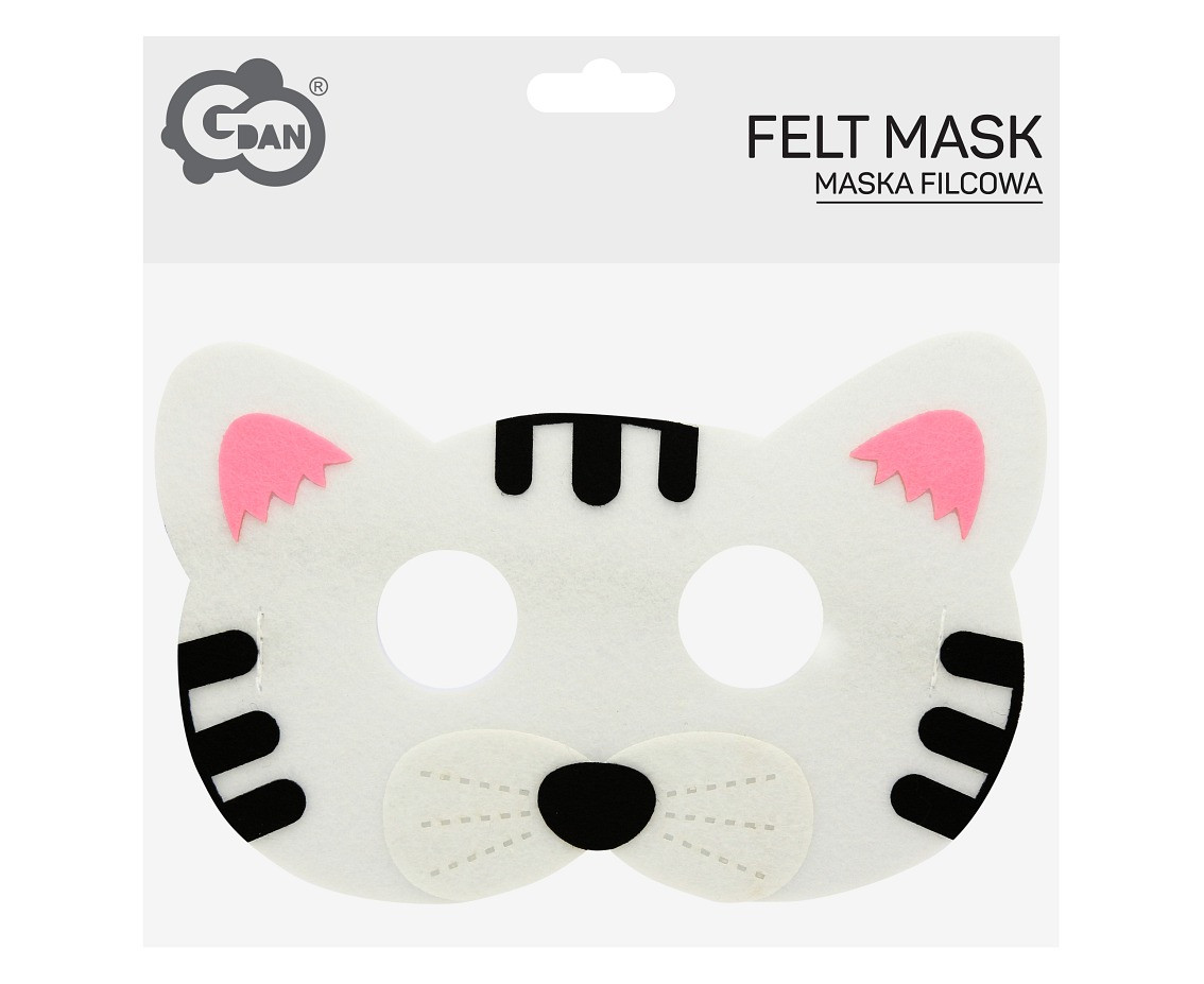 Felt mask Cat, 18x12 cm