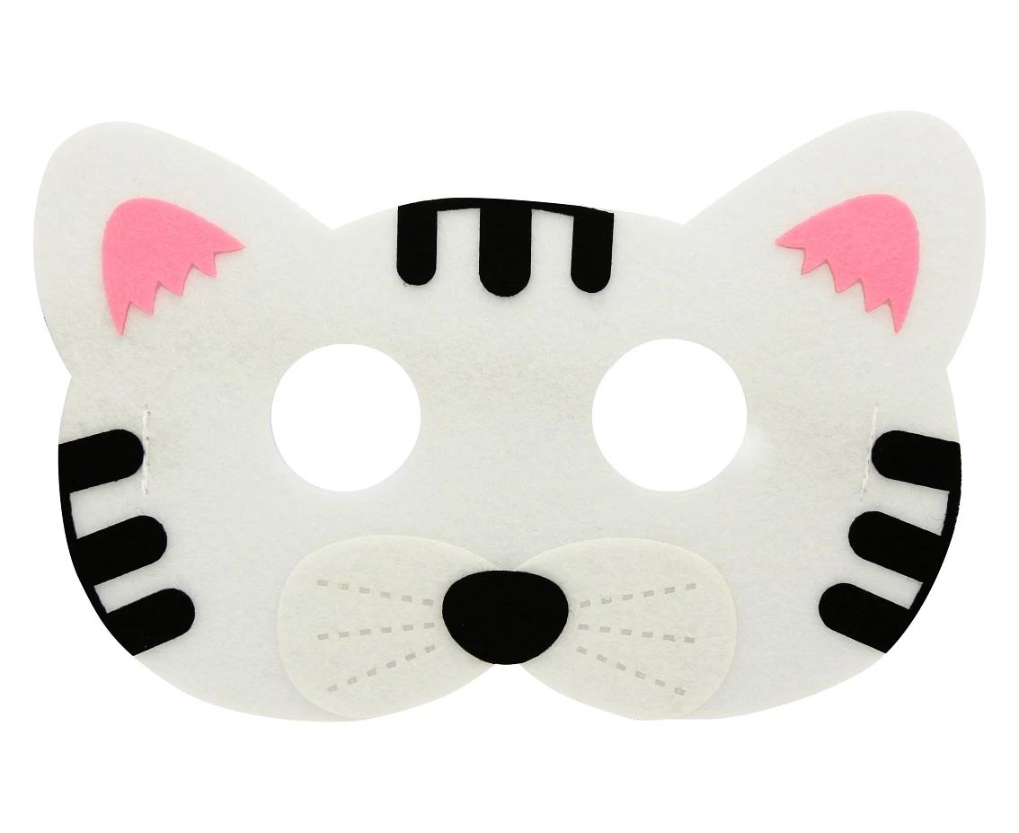 Felt mask Cat, 18x12 cm