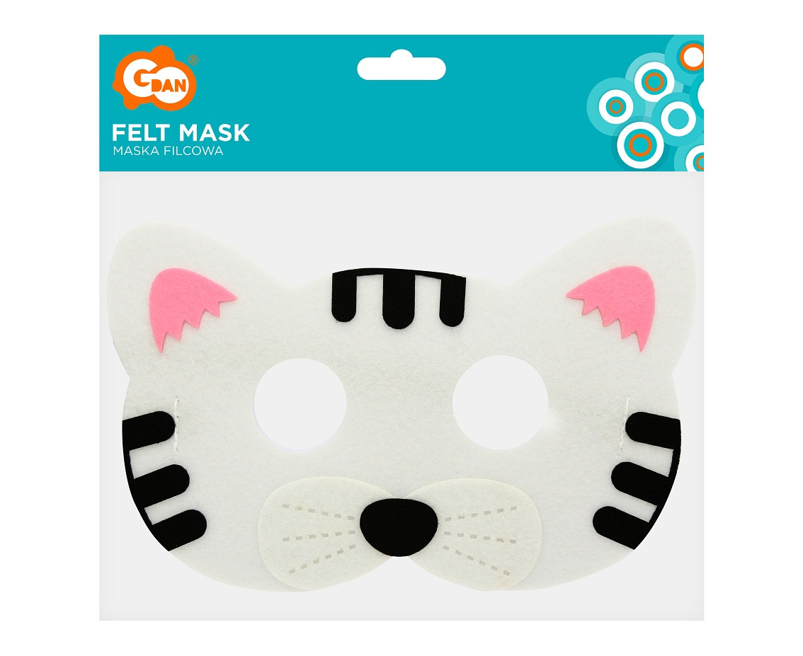 Felt mask Cat, 18x12 cm