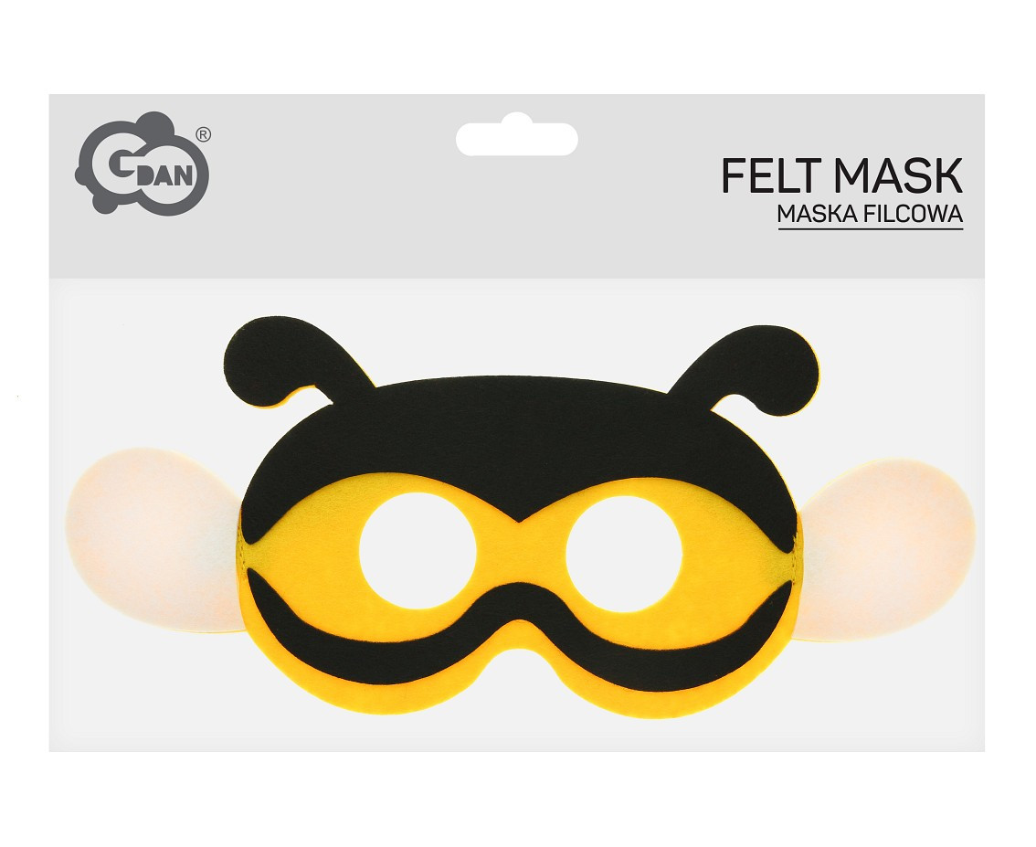 Felt mask Bee, 25x11 cm