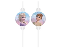 Medallion paper drinking straws "Frozen 2: Wind Spirit" 4 pcs