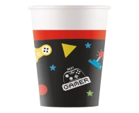 Paper cups (WM) Gaming Party, 200ml, 8 pcs. (SUP label)