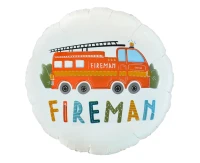 Foil balloon "Fireman" Round 18" EOL