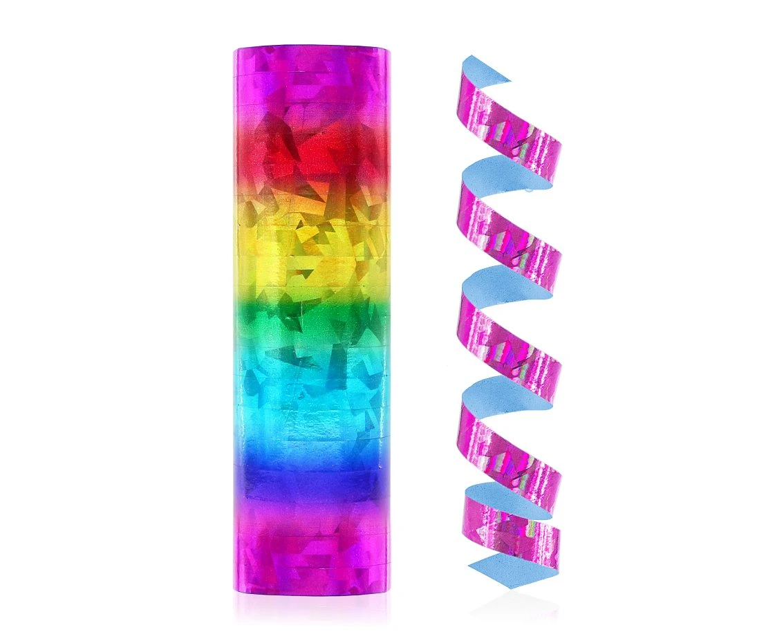 Holographic rainbow streamer - 4 m/ 1 pcs.