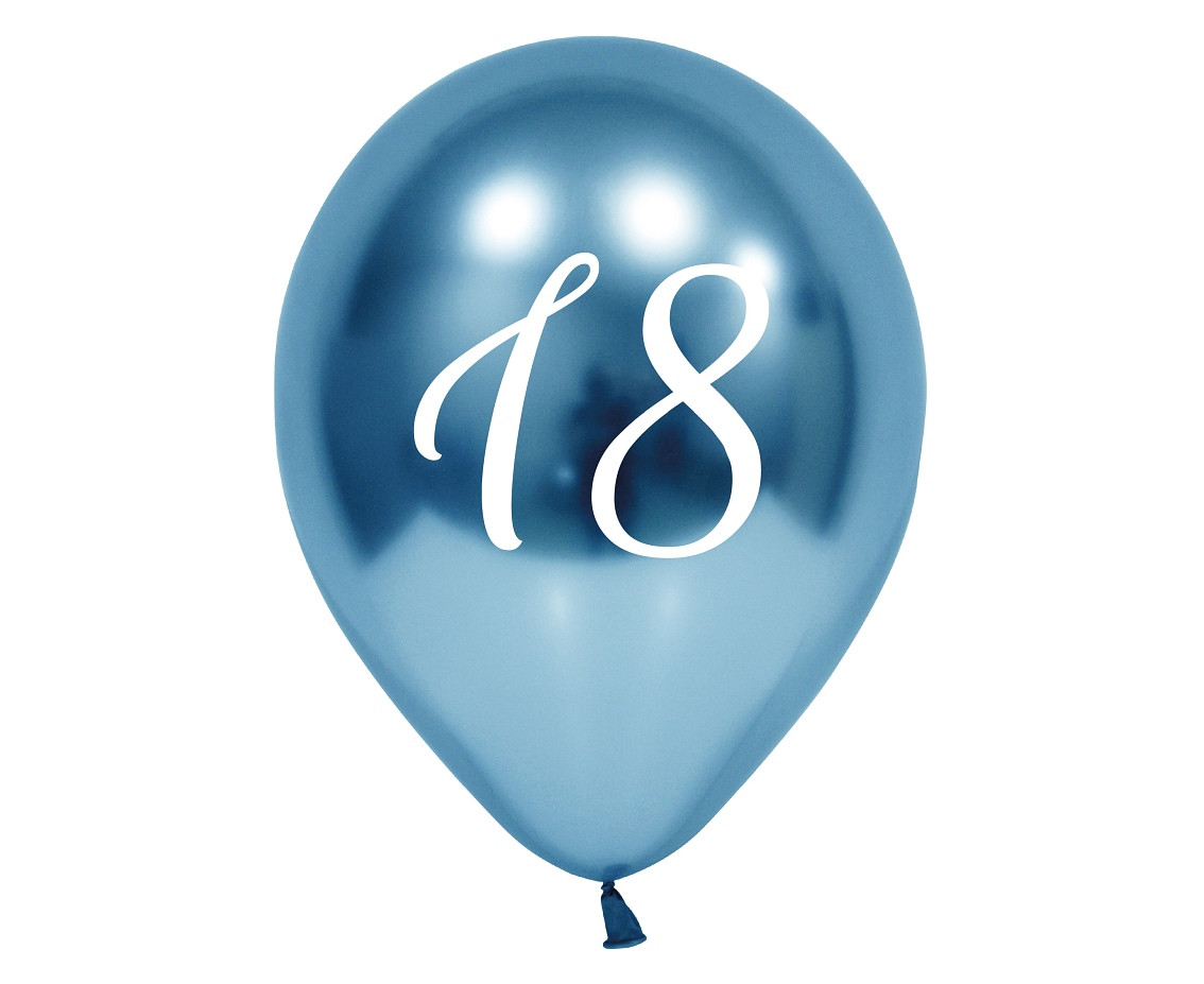 "18" balloons, platinum, 12"/ 5 pcs