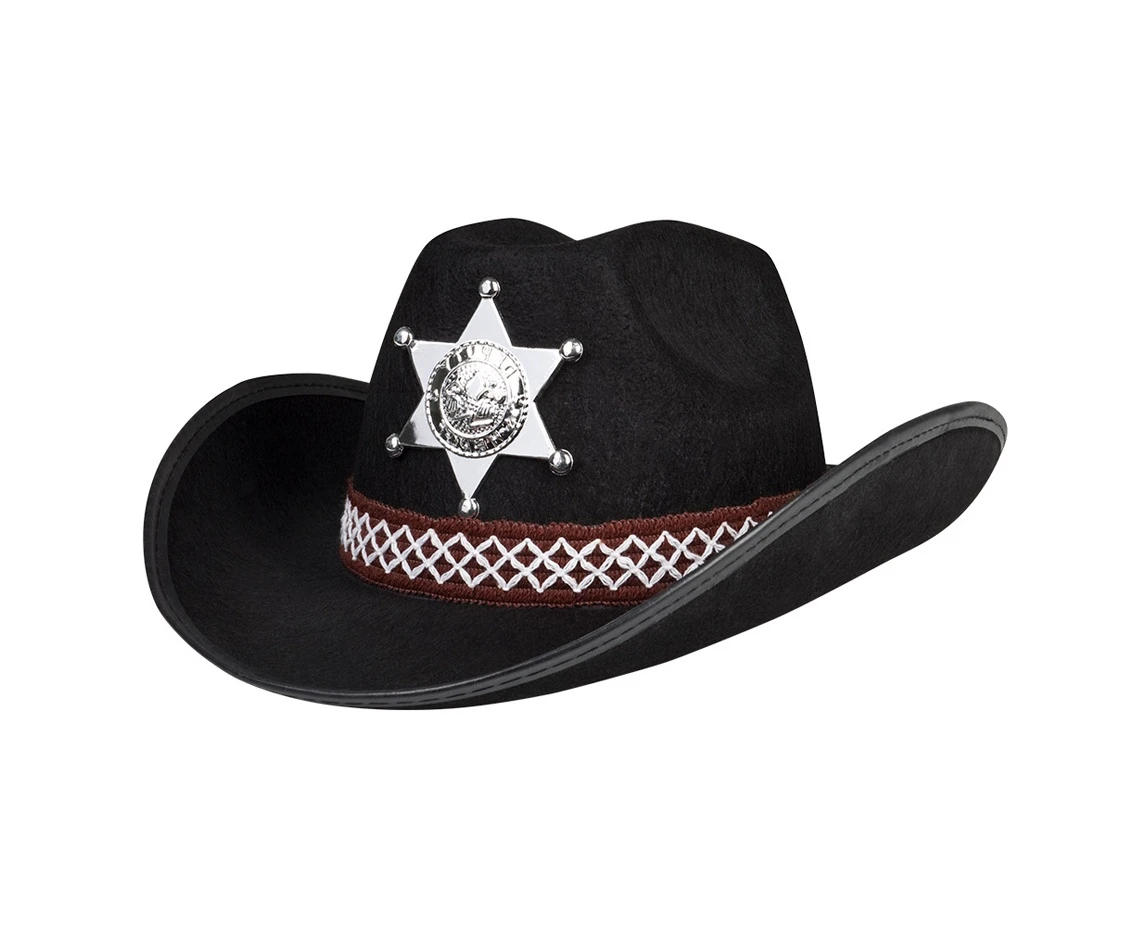 Sheriff's hat for a child, black