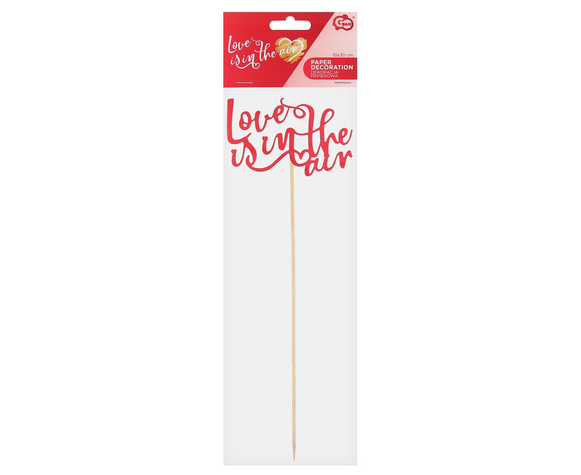 Paper decoration Love is in the air, 10x30 cm EOL
