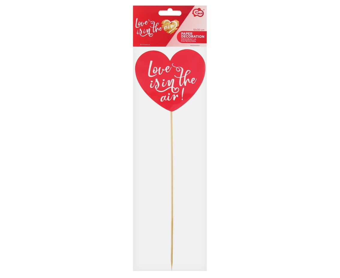 Paper decoration Love is in the air - Heart, 10x30 cm