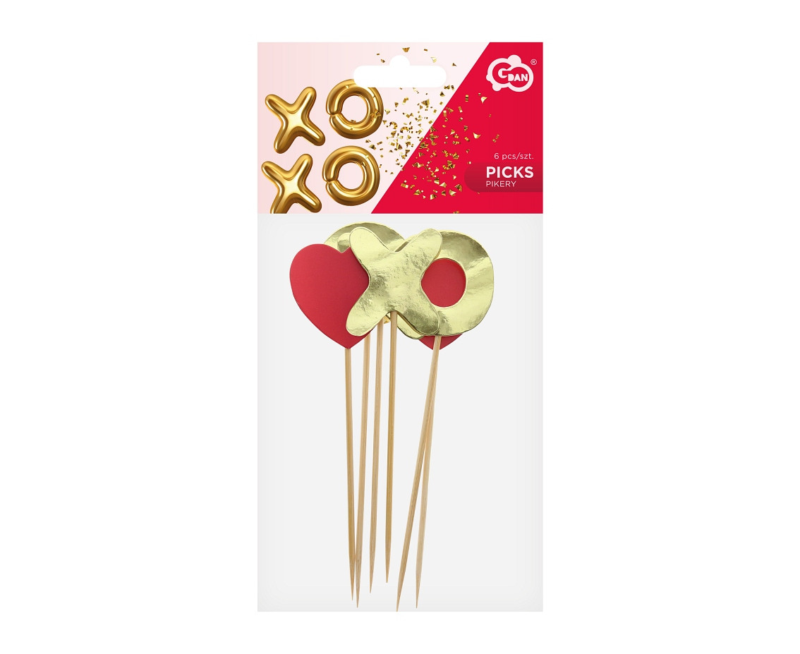 Picks XoXo, 6 pcs