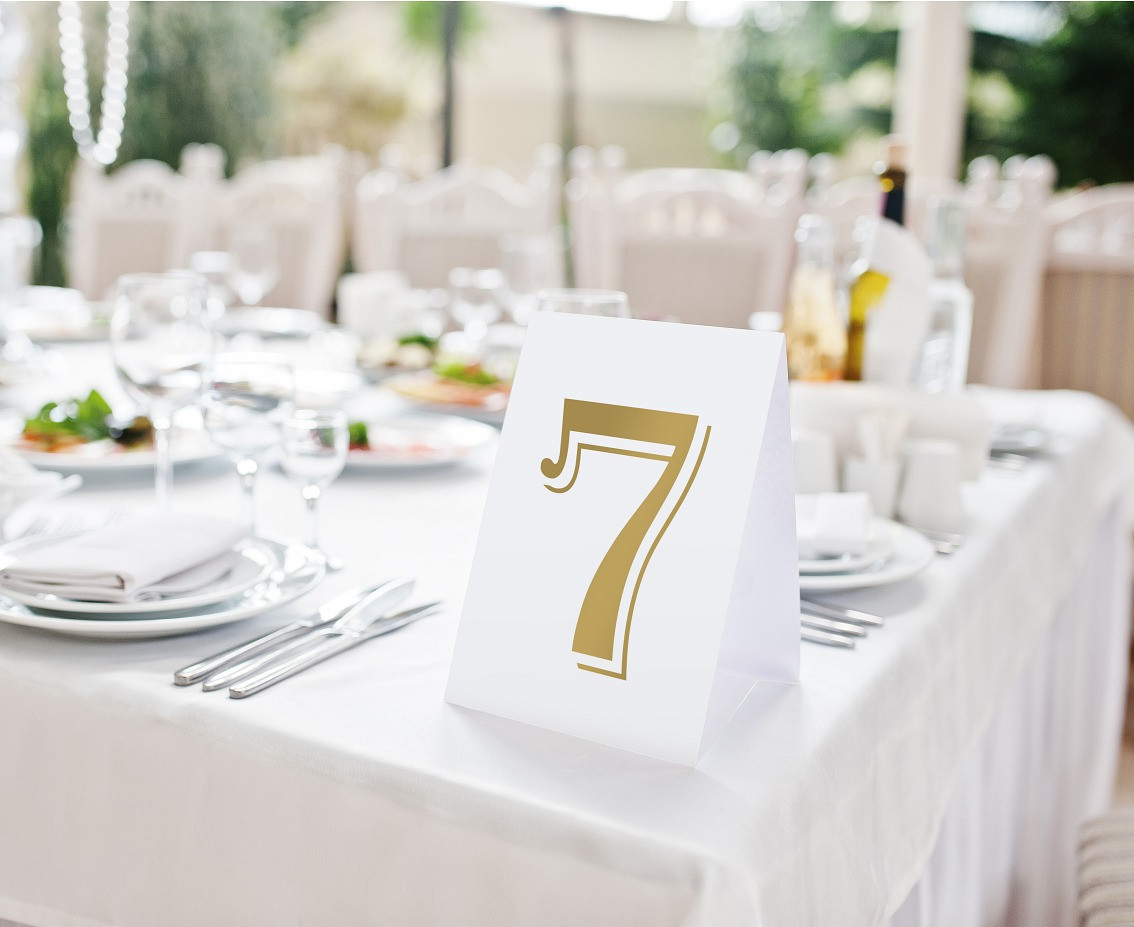 Table numbers Celebrate, paper, 10x15 cm, 1-12
