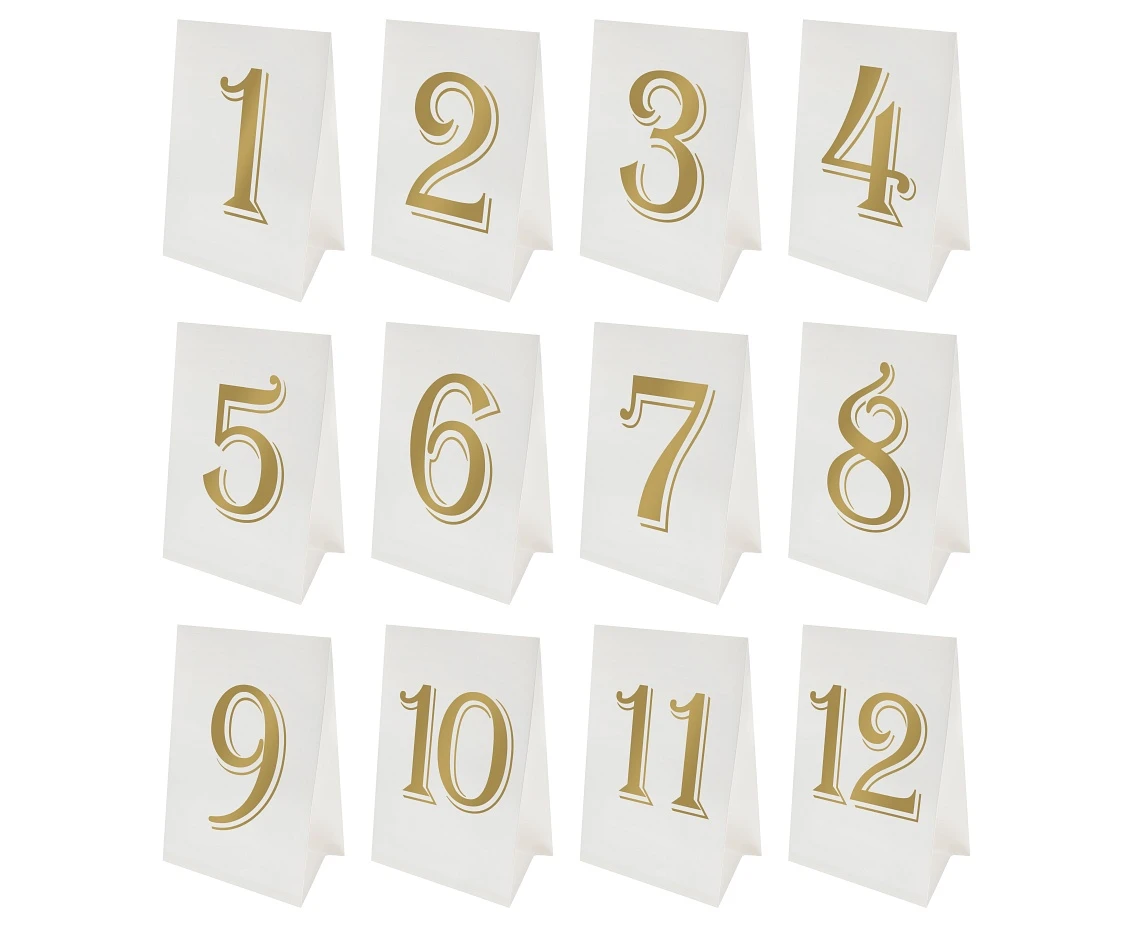 Table numbers Celebrate, paper, 10x15 cm, 1-12
