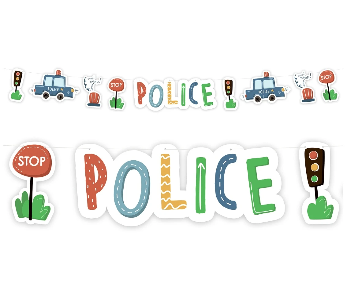 Paper garland Police, 300 cm EOL