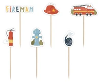 Picks Fireman, 6 pcs