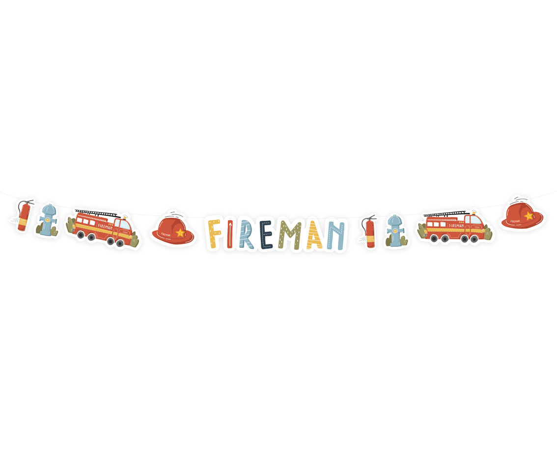 Paper garland Fireman, 300 cm EOL