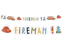 Paper garland Fireman, 300 cm EOL