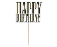 Cake topper B&G Party - Happy Birthday, 13 cm