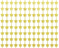 Fringe Deco B&C Curtain Stars with overprint, gold, 100x200 cm EOL